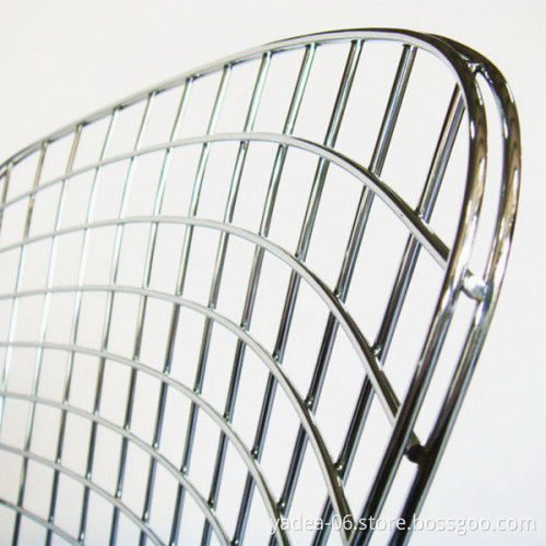 Metal wire armrest barstool Harry Bertoia bar stool replica leather cushion design